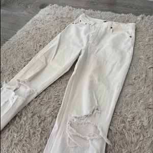 Abercrombie & Fitch ultra high rise ankle straight jeans